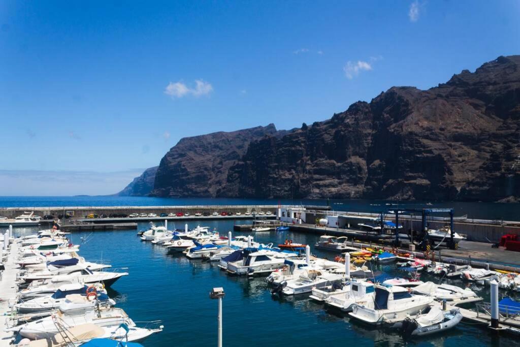 Beachfront & Sunny Apartment Los Gigantes Acantilado de los Gigantes Luaran gambar